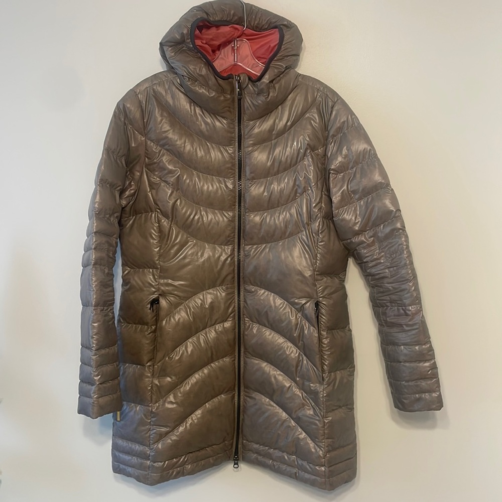 Lole Claudia Gold Tan Down Coat Size L
